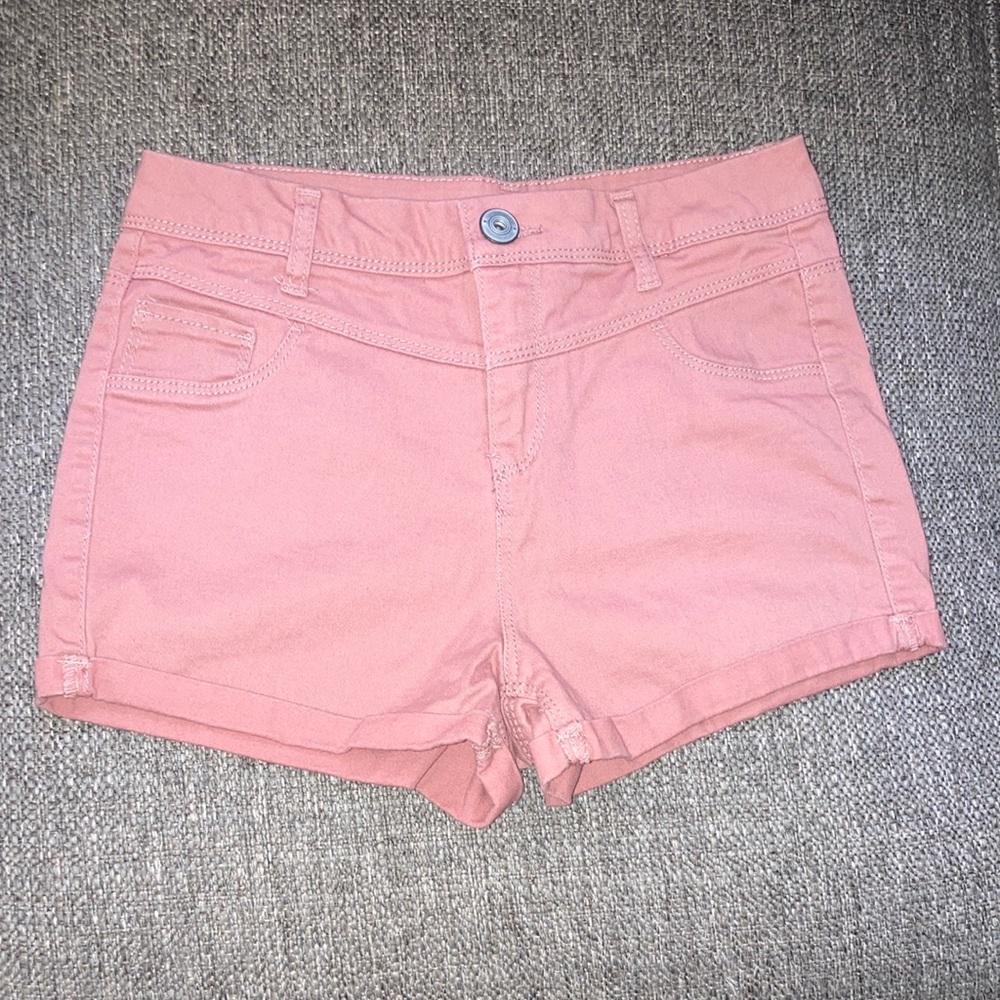 Size 3 Rose Pink Blue Jean Shorts